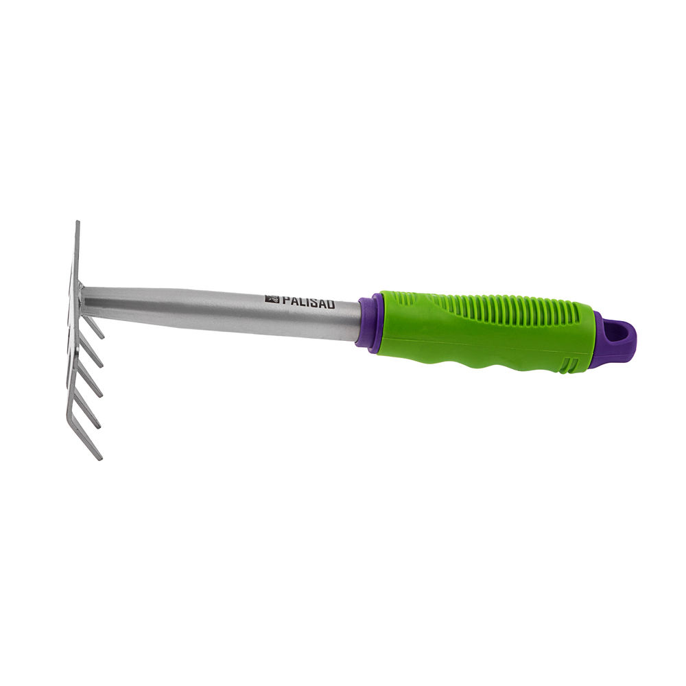 Грабли 5 - зубые, 115 х 275 мм, стальные, пластиковая рукоятка, Connect, Palisad (63003)