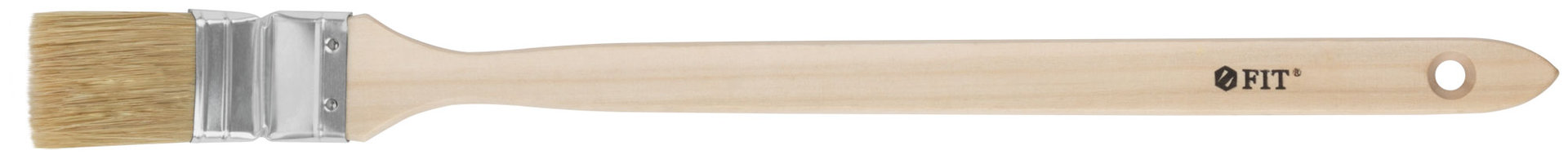 Кисть радиаторная, натуральная светлая щетина, деревянная ручка 1,5 (38 мм) (01214)