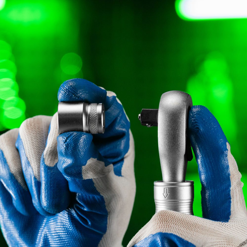 Ключ-трещотка телескопический 3/8, 215-315 мм, 72 зуба, с быстрым сбросом Сибртех