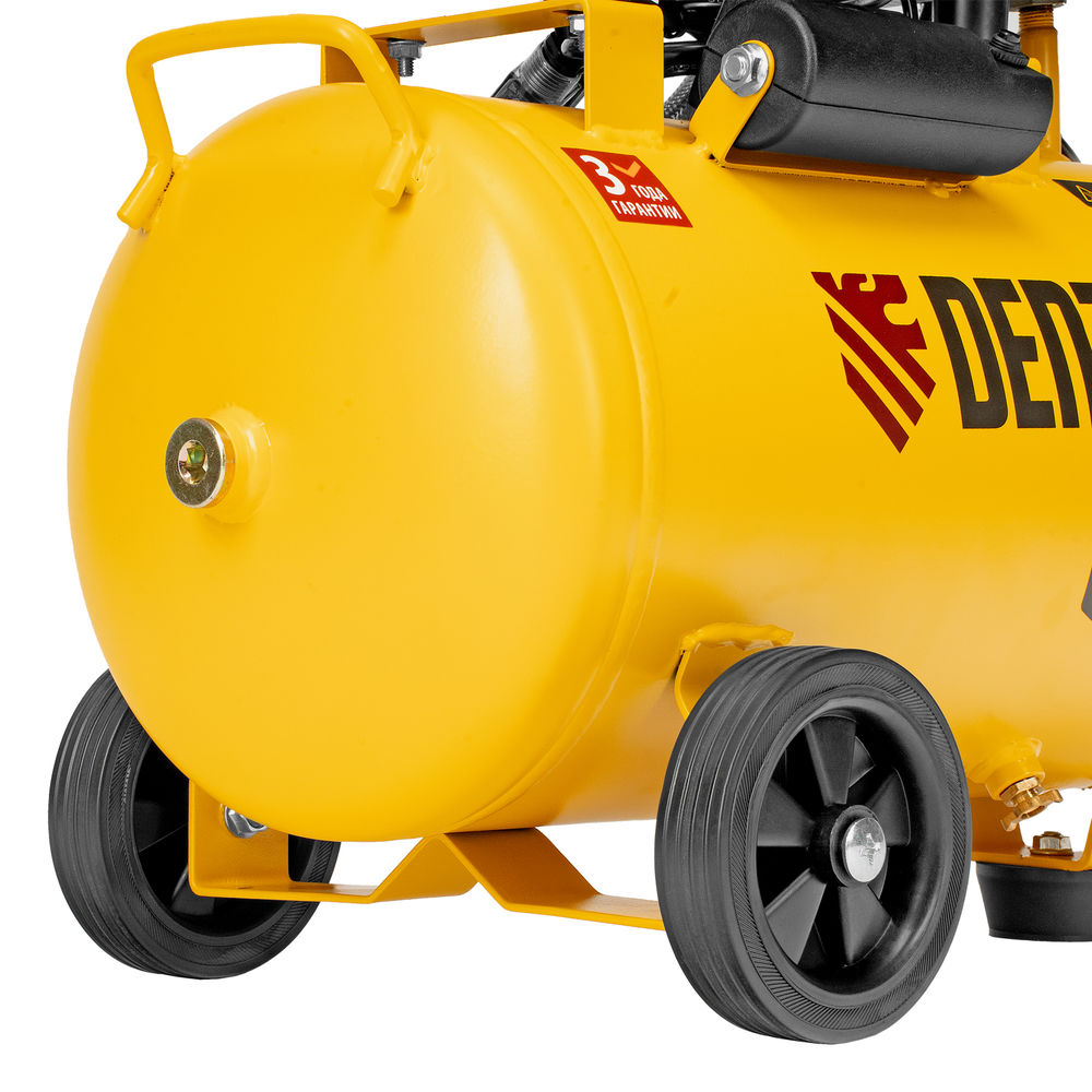 Компрессор безмасл. малошумный DLP-950/24, 950Вт,24 л, 2850 об/мин, 170 л/мин Denzel (58142)