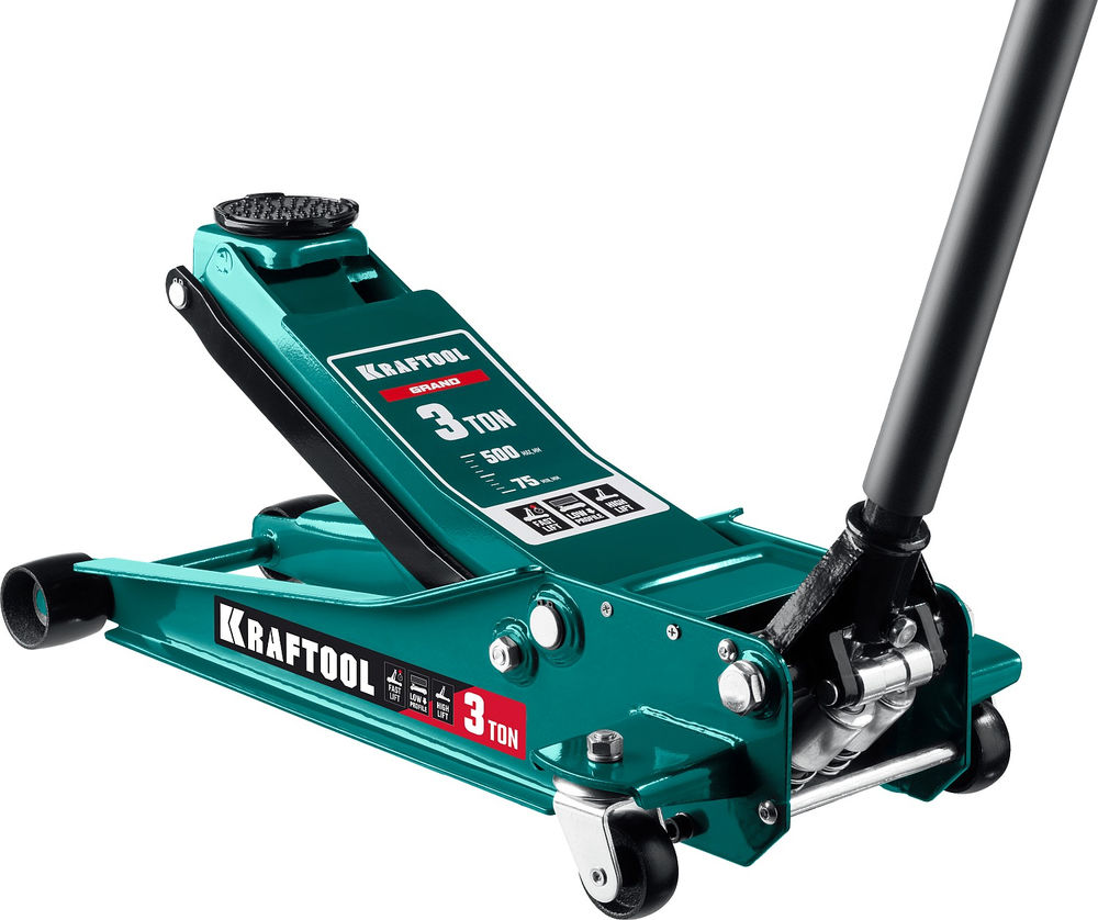 Домкрат подкатной универсальный 3 т, 75 - 500 мм для СТО GRAND KRAFTOOL 43451-3