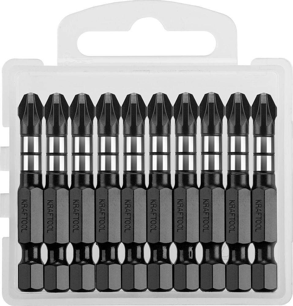 Ударные биты Impact PZ3, 50 мм, 10 шт KRAFTOOL 26193-3-50-S10