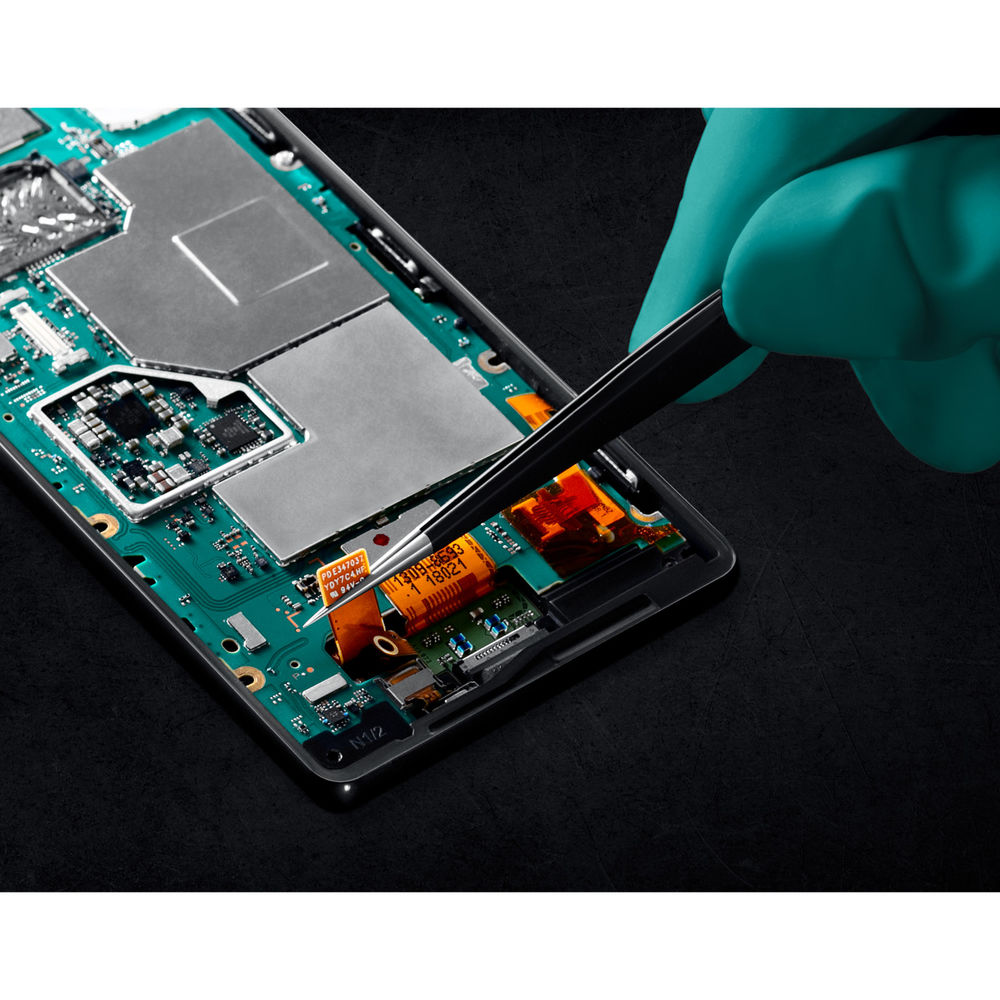 Антистатический антимагнитный прецизионный пинцет прямой, 135 мм KRAFTOOL 222125