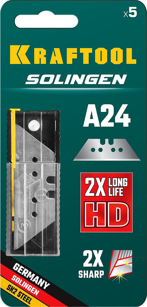 Трапециевидные лезвия Solingen-А24, 5 шт KRAFTOOL 09625-S5_z02