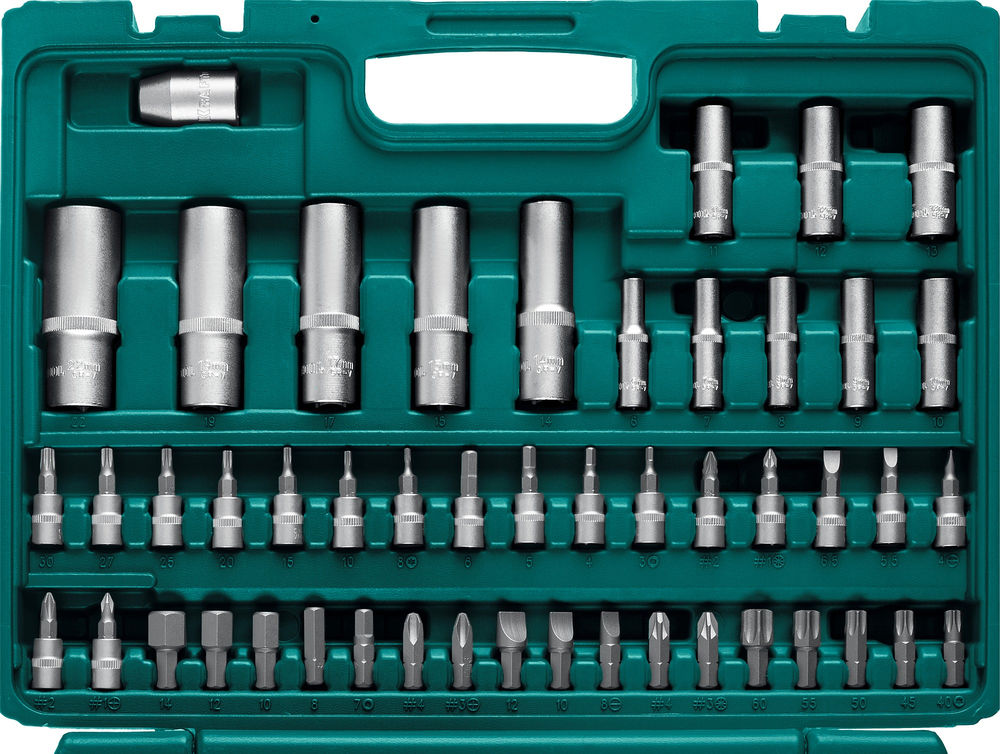 Набор инструмента универсальный 108 предм., (1/2+3/8+1/4) X-Drive 108 KRAFTOOL 27888-H108