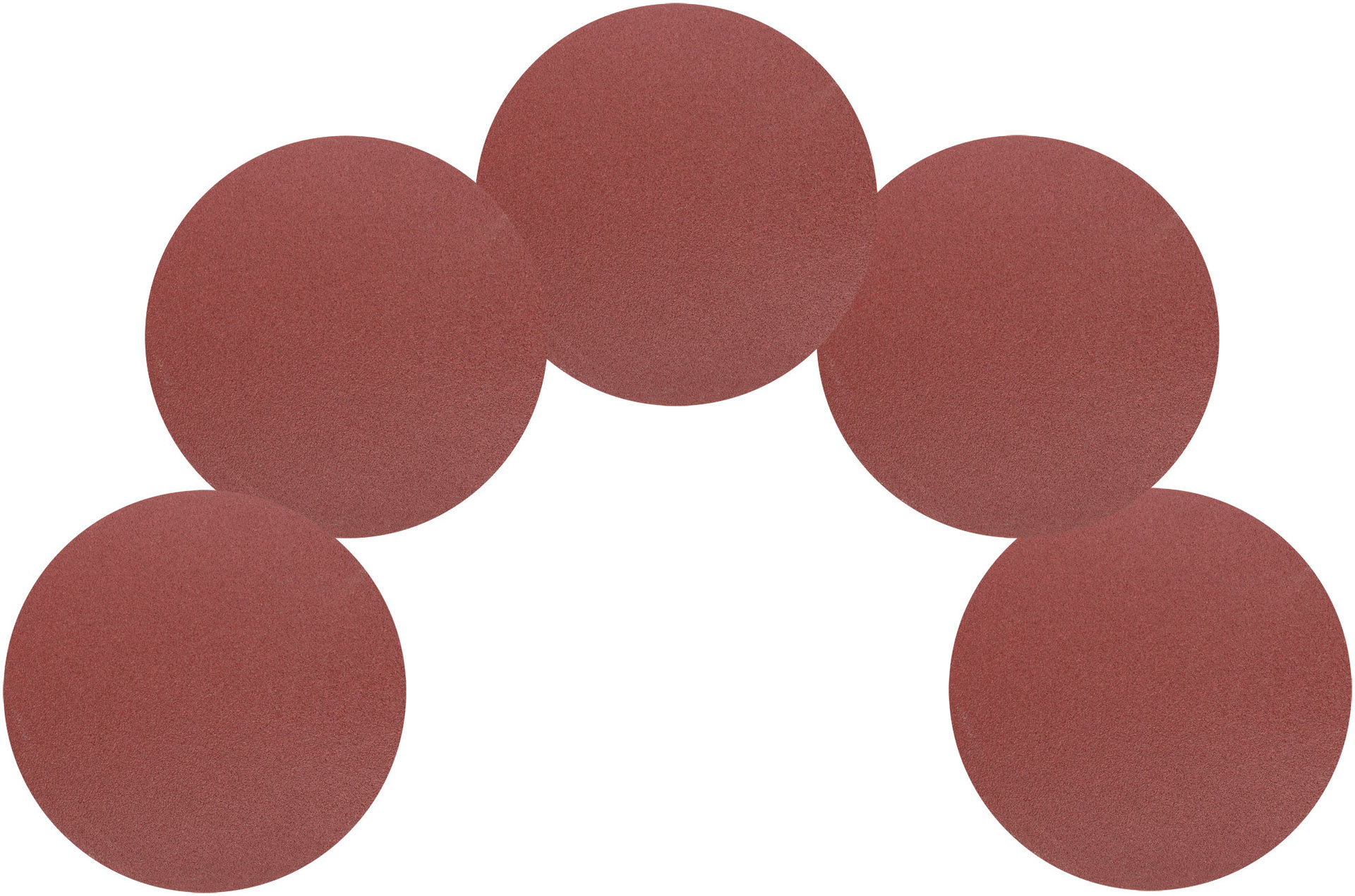 Круги шлифовальные сплошные (липучка), алюминий-оксидные, 125 мм, 5 шт. Р 120 (39656)