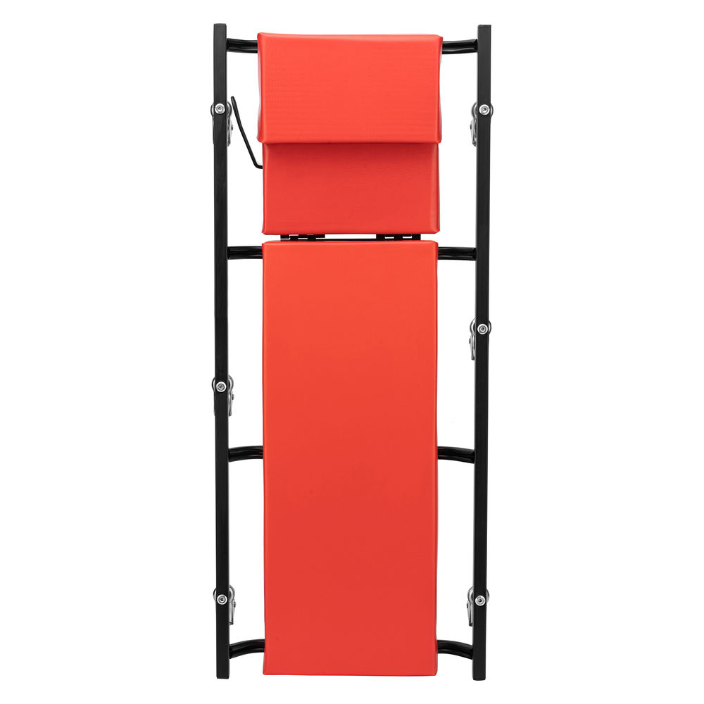 Лежак ремонтный на шести колесах, 1030 х 440 х 120 мм, поднимающийся подголовник Matrix (567455)