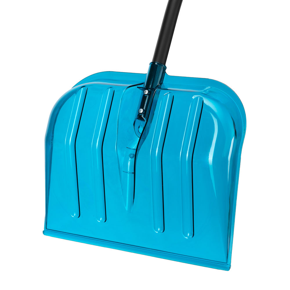 Лопата для уборки снега, поликарбонат, 475х400х1385мм, алюминиевый черенок, ПВХ оплетка, LUXE Palisad (61692)