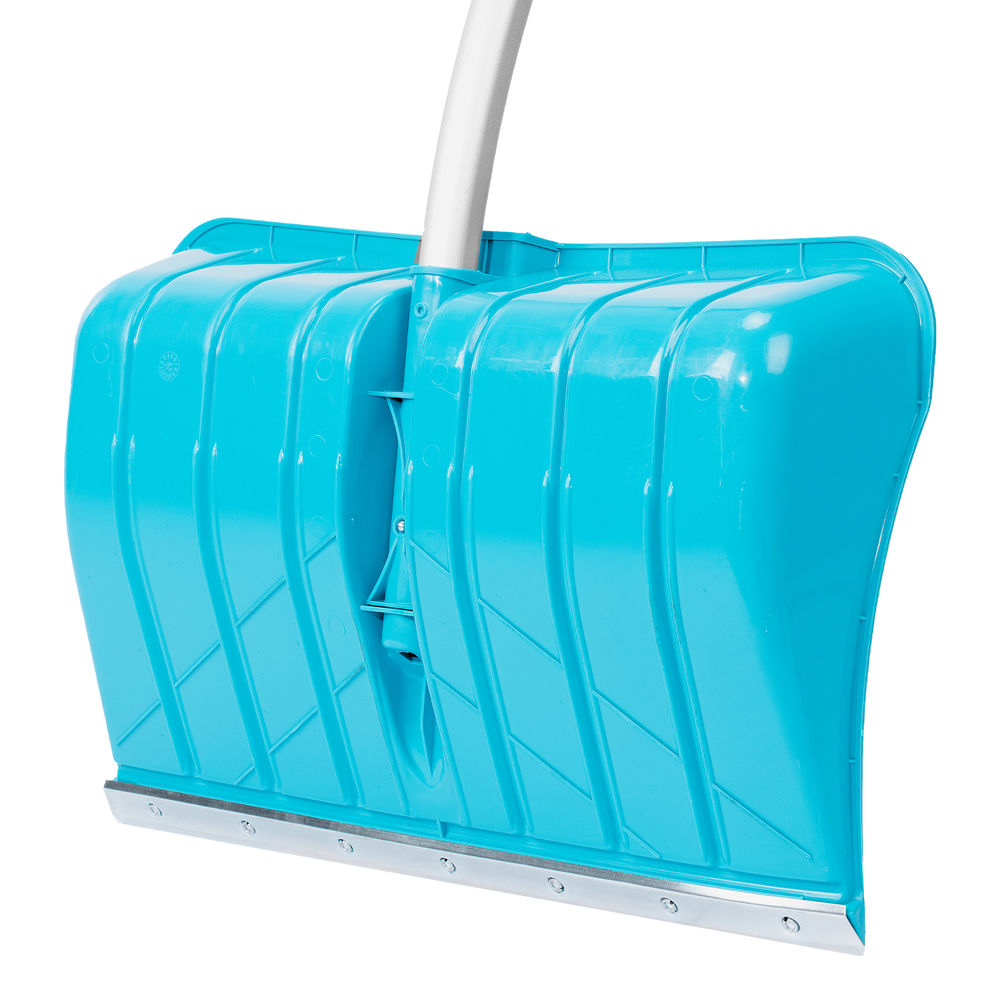 Лопата для уборки снега, полипропилен, 540х375х1420мм, алюминиевый черенок, ПВХ накладка, LUXE Palisad (615685)