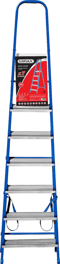 Стальная стремянка 7 ступеней, 141 см MIRAX 38800-07
