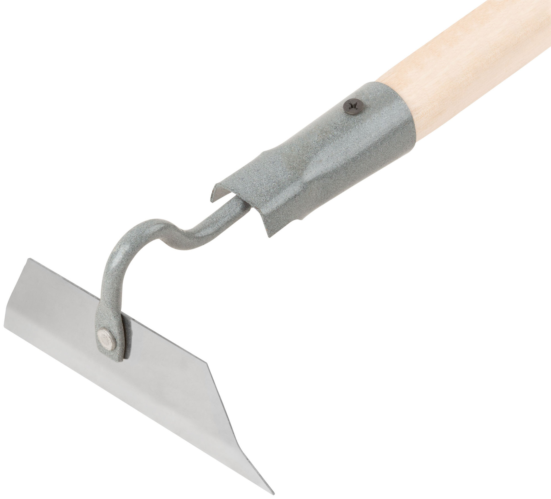 Мотыга прямая 150х50 мм, нержавеющая сталь, с деревянным черенком (76926)