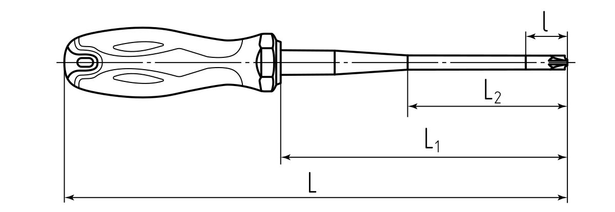 Набор диэлектрических отверток НИО-2202 PZ-FL серия СЛИМ (КВТ)