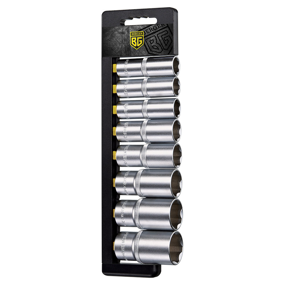 Набор головок торцевых удлиненных 6-гранных SuperLock 1/2 8 предметов