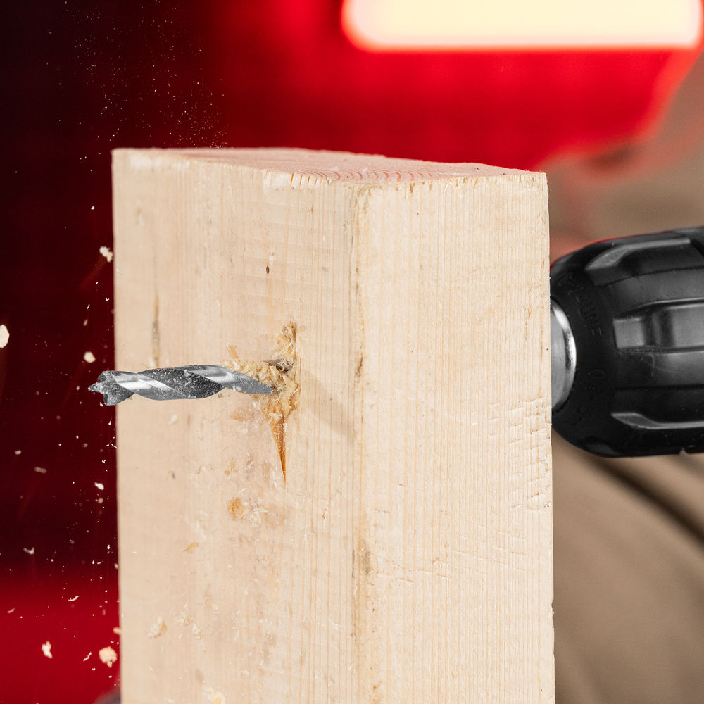 Набор сверл по дереву, 3-4-5-6-7-8-9-10 мм, 8 шт, шестигранный хвостовик, пластиковый кейс, Matrix (70285)