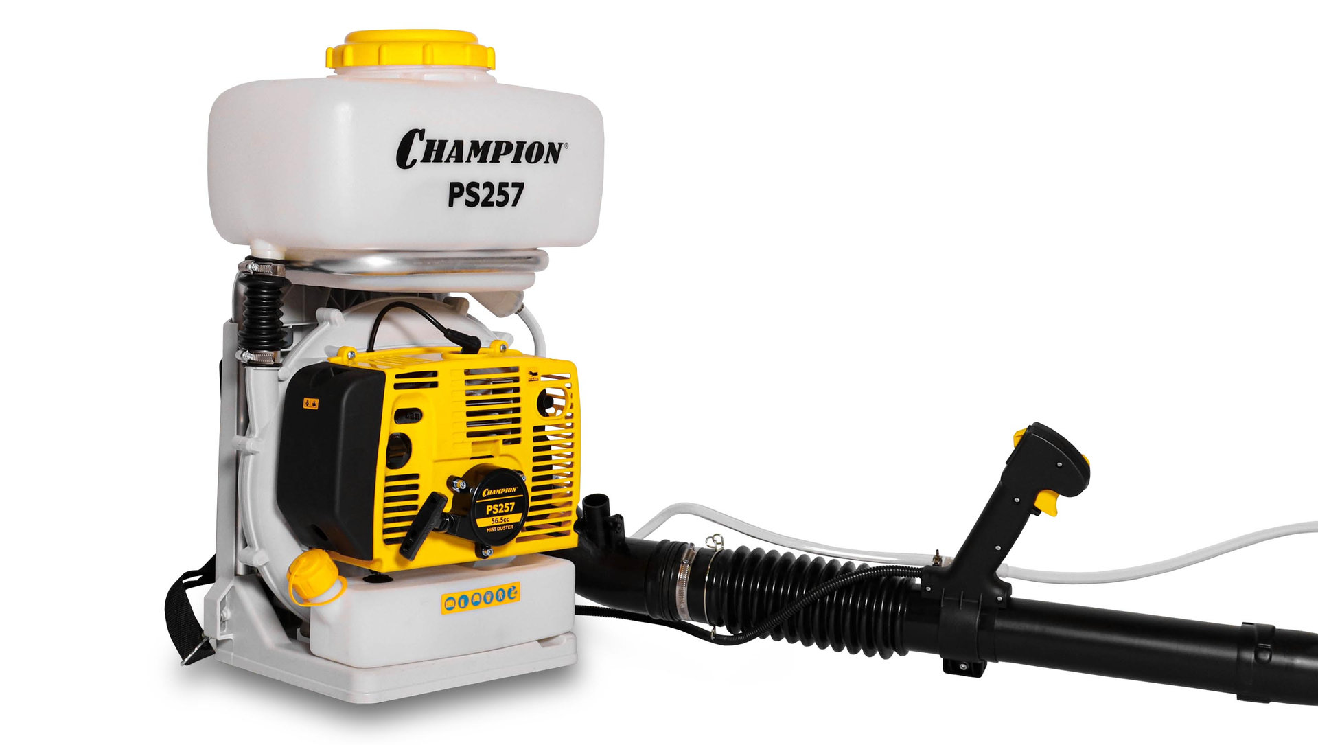 Опрыскиватель-распылитель PRO 2,5кВт 56,5см? 15м бак 14л 0,14-3,03 л/мин 11,3кг CHAMPION PS257