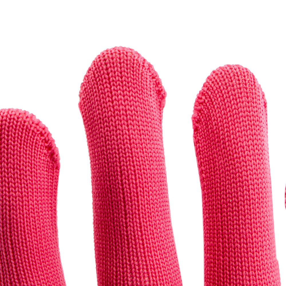 Перчатки Нейлон, ПВХ точка, 13 класс, цвет розовая фуксия, L (67826)