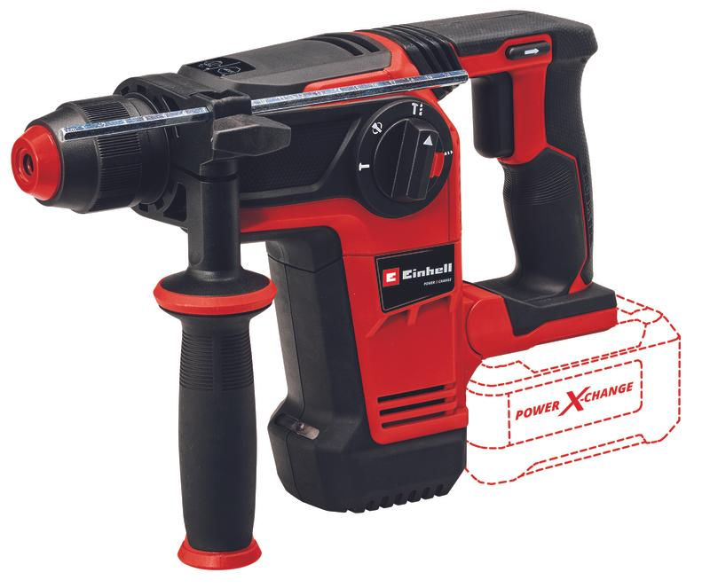 Перфоратор аккумуляторный Einhell PXC TP-HD 18/26 Li BL, 18В,SDS+,2.6Дж,26мм,3реж,кейс,без АКК и ЗУ (4514265)