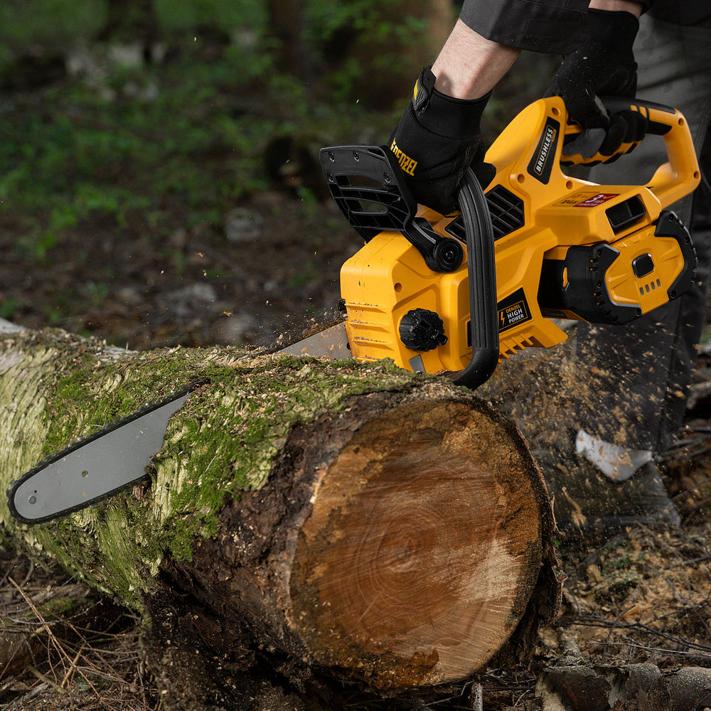 Пила цепная аккумуляторная бесщет., RCS 400-62, 400 мм, Li-ion, 62В Denzel (58620)