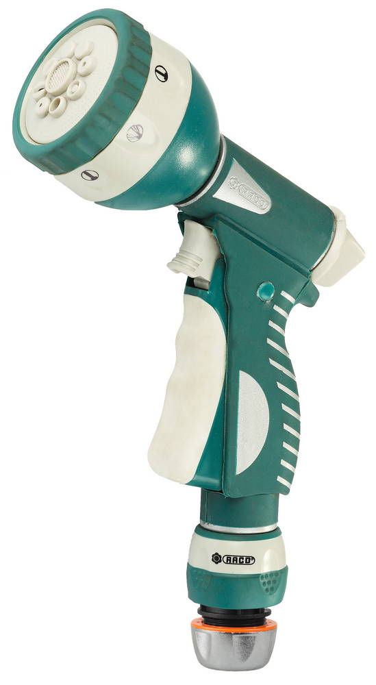 Поливочный пистолет 341C 1/2, 8 режимов, с соединителем металлический с TPR RACO 4256-55/341C
