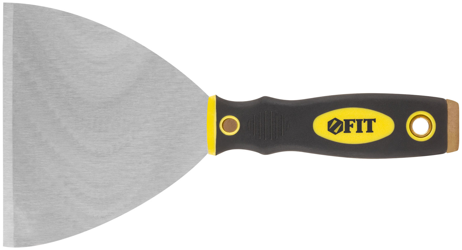 Шпатель для удаления ржавчины Профи, толщ. лезвия 1 мм, двухкомп.ручка с метал.бойком 5 (125 мм) (06675)