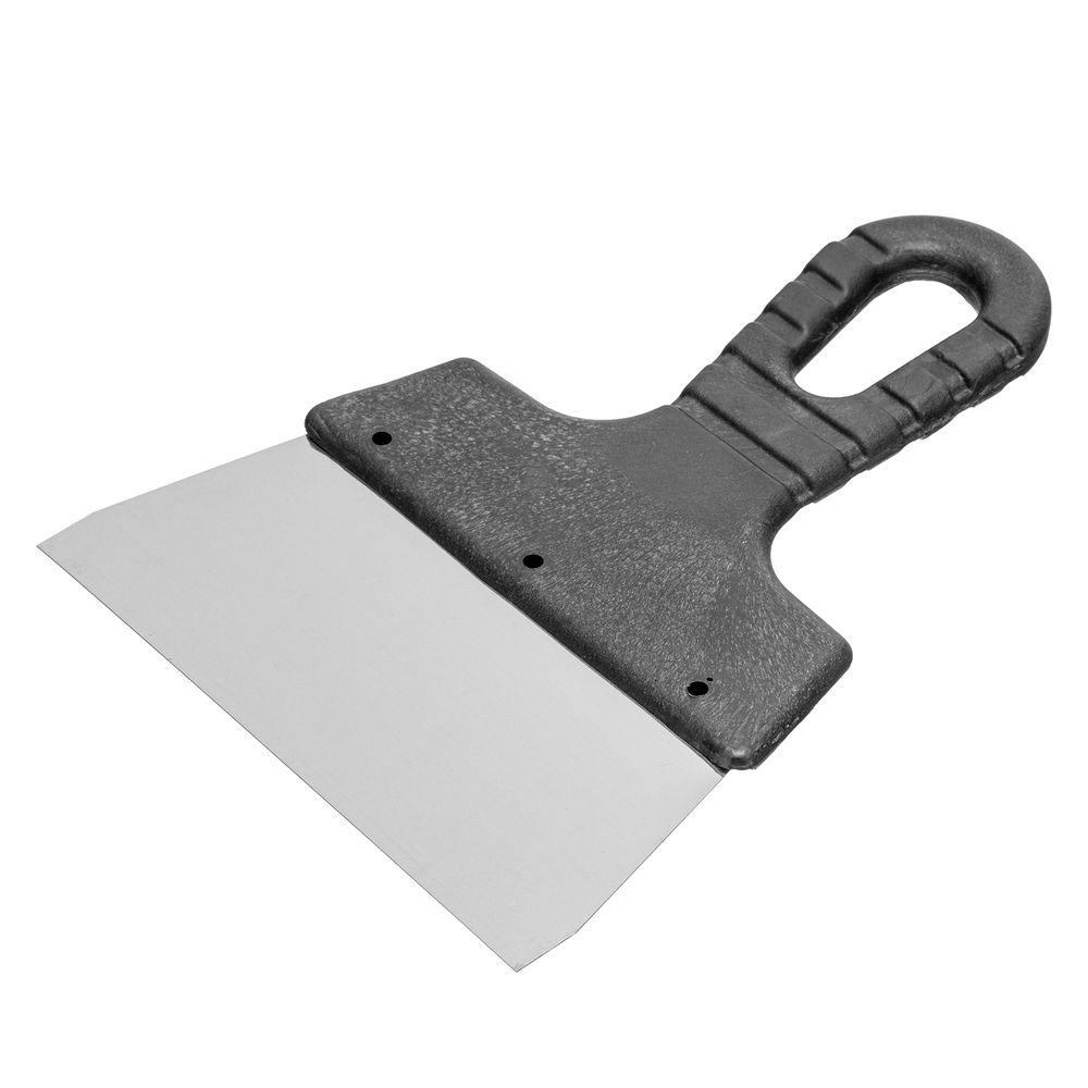 Шпатель фасадный из нержавеющей стали, 150 мм, пластмассовая ручка Сибртех (85436)