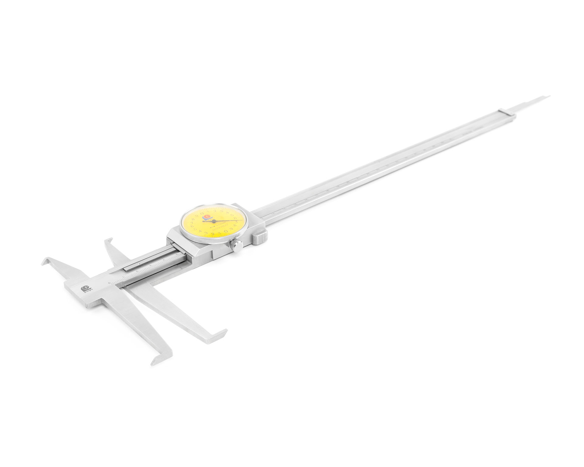 Штангенциркуль с круговой шкалой 10-300/18-300 0,02 для измерения внутр. канавок с лезвийными губками 175-836 Guanglu