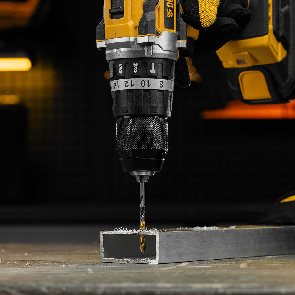 Сверло спиральное по металлу 4,5 x 80мм, Р6М5, Golden Tip, многогранная заточка Denzel (718274)