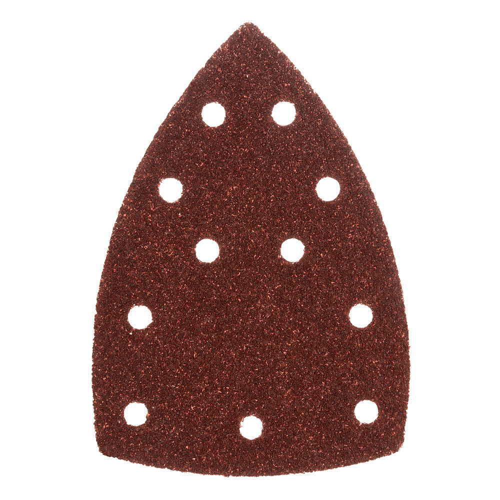 Треугольник абразивный на ворc. подложке под липучку, перф., P 40, 150х150х100 мм, 5 шт. Denzel (738577)