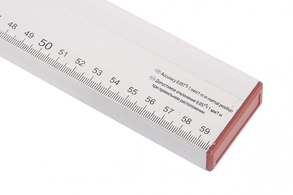 Уровень алюминиевый, 600 мм, 2 глазка, линейка Sparta (35106)