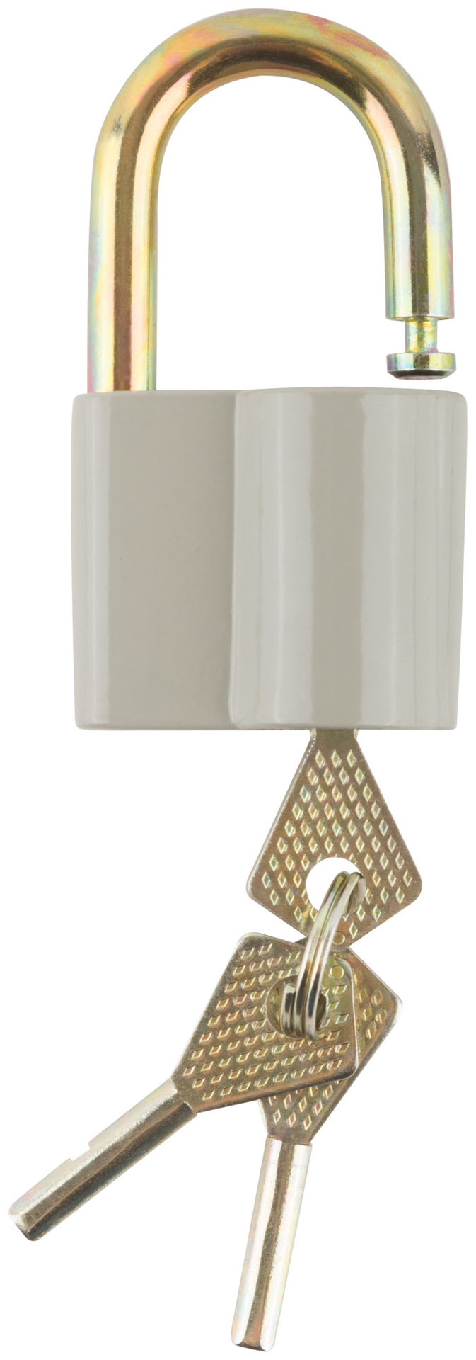 Замок навесной, корпус из алюминиевого сплава 45х37 мм, стальная дужка 8 мм (67014)