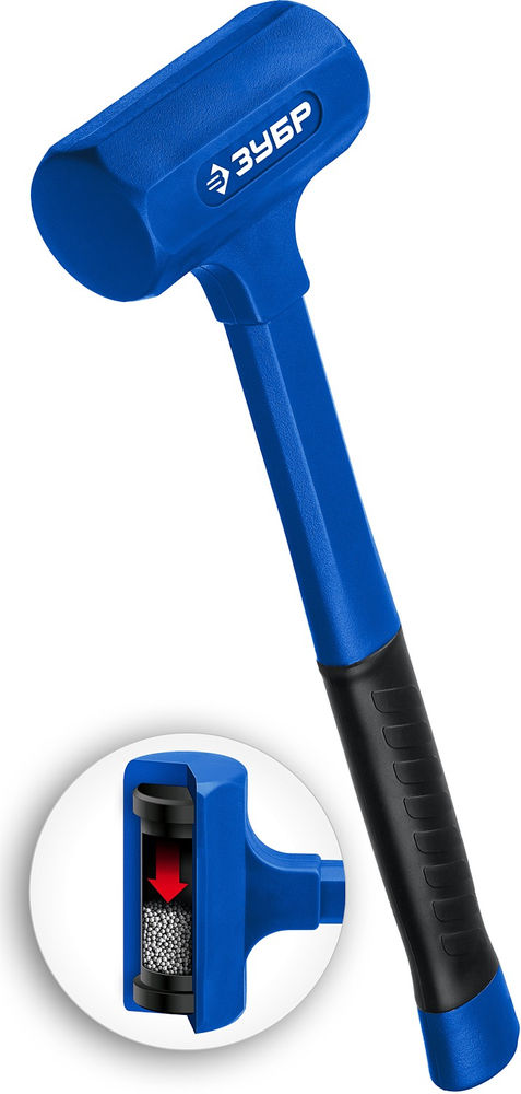 Молоток безынерционный 47 мм, 680 г ЗУБР БМО Профессионал 2049-680