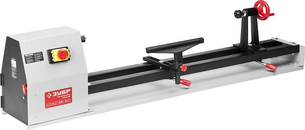 Станок токарный по дереву d 350 мм 1000 мм 350 Вт ЗУБР ЗСТД-350-1000