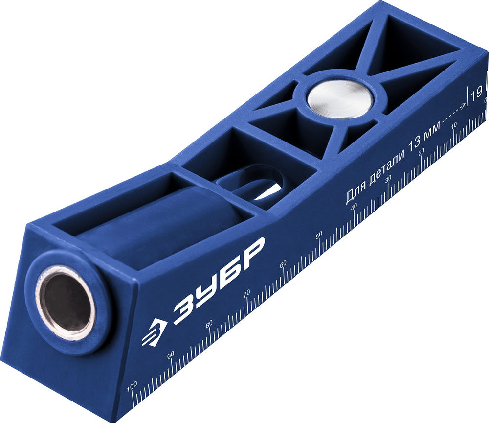 Кондуктор одинарный для глухих отверстий, одно отверстие ЗУБР Профессионал 30092