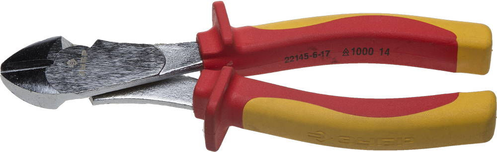 Диэлектрические усиленные бокорезы 170 мм Профессионал ЗУБР Профиэлектрик 22145-6-17