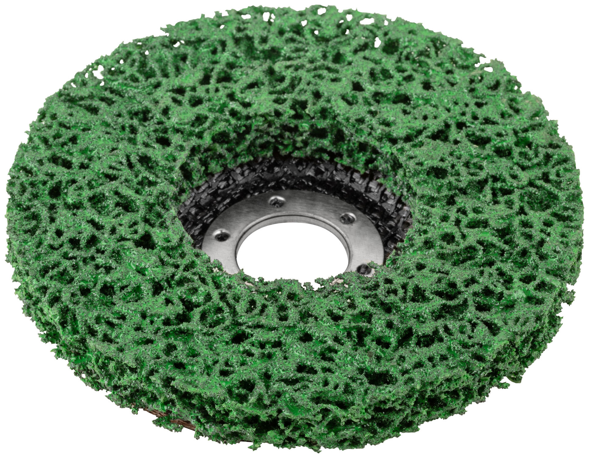 Диск зачистной полимерный, зеленый, посадочный диаметр 22,2 мм, 115 мм (39610)