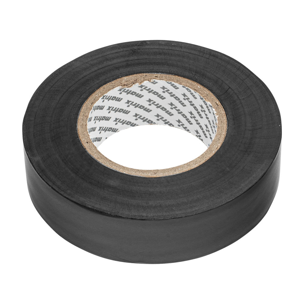 Изолента ПВХ, 19 мм х 20 м, черная, 150 мкм Matrix (88778)