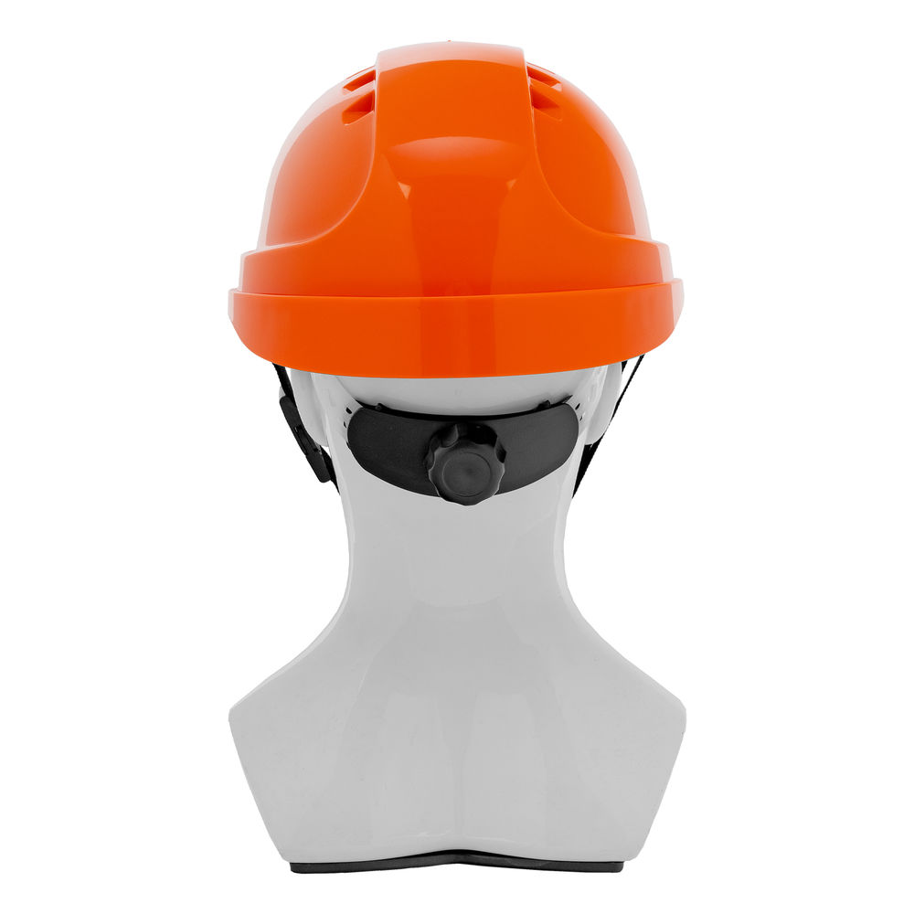 Каска защитная ударопрочная, ABS/PC, плавная регулировка, модель «Форвард» (К-05)оранж. Denzel (89206)