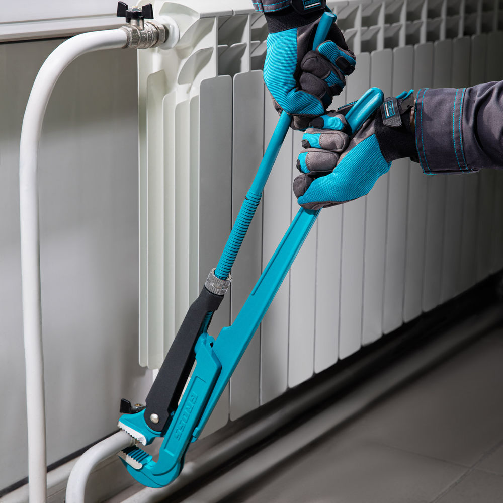 Ключ трубный рычажный 3, №4, цельнокованый, CrV, тип L Gross