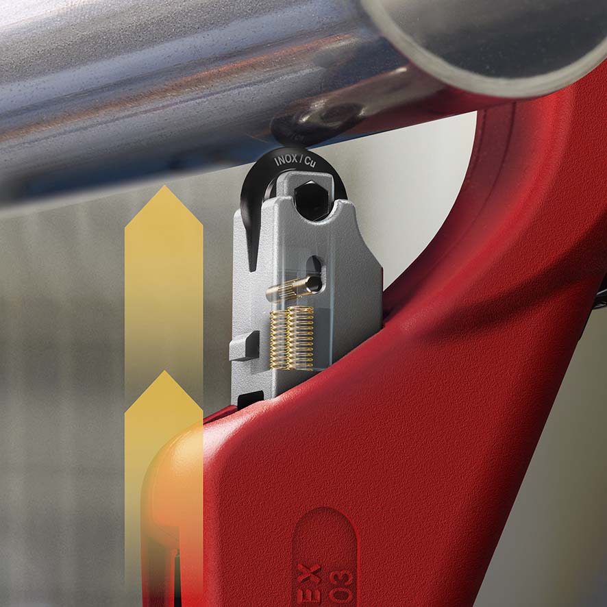 Труборез O 6-76 мм для нерж. стали и цветных металлов, толщина max 2 мм, длина 260 мм, BK TubiX XL KNIPEX KN-903103BK