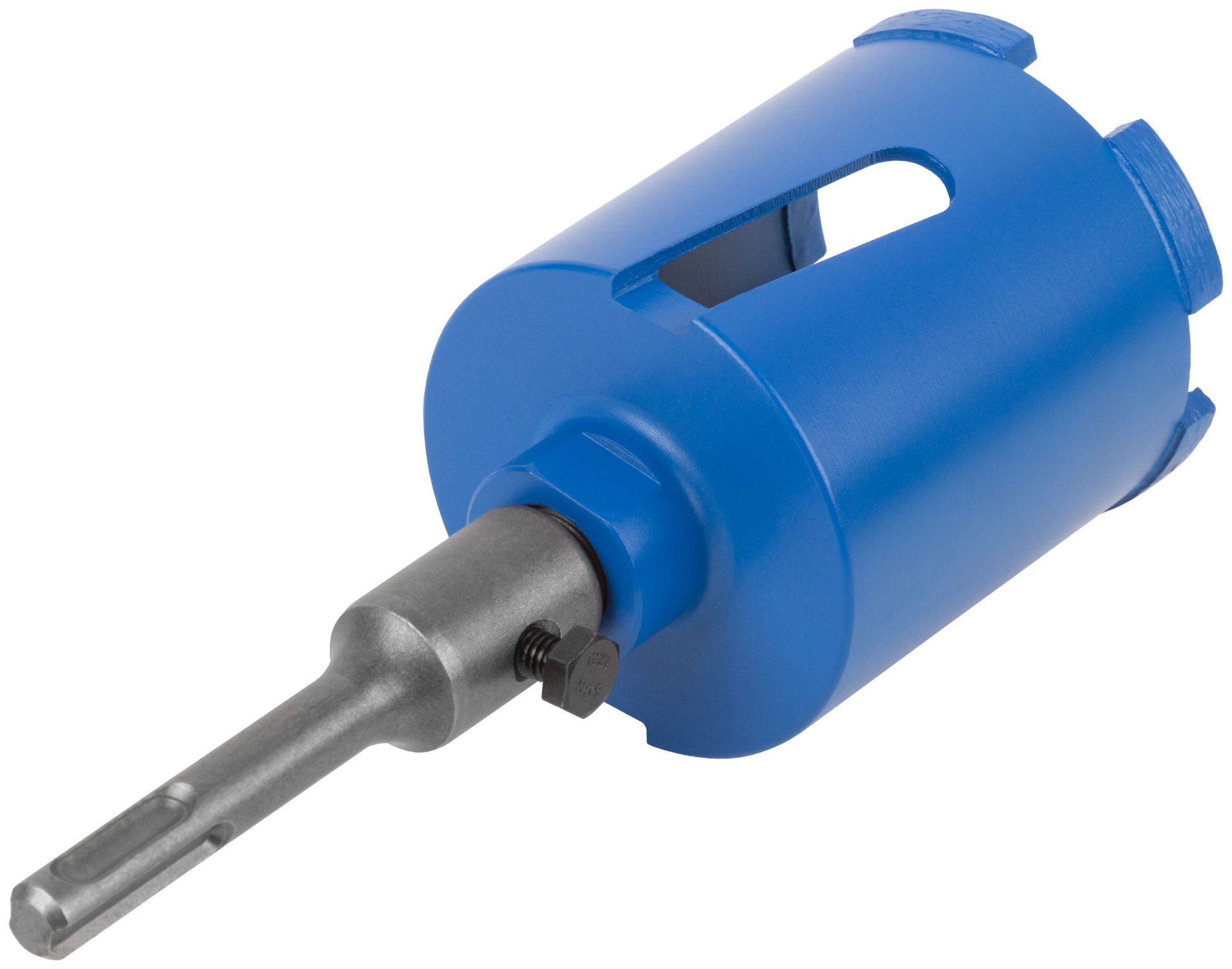 Коронка кольцевая по бетону алмазная безударная в сборе, SDS-PLUS, 5 зубьев, 68 мм (33472М)