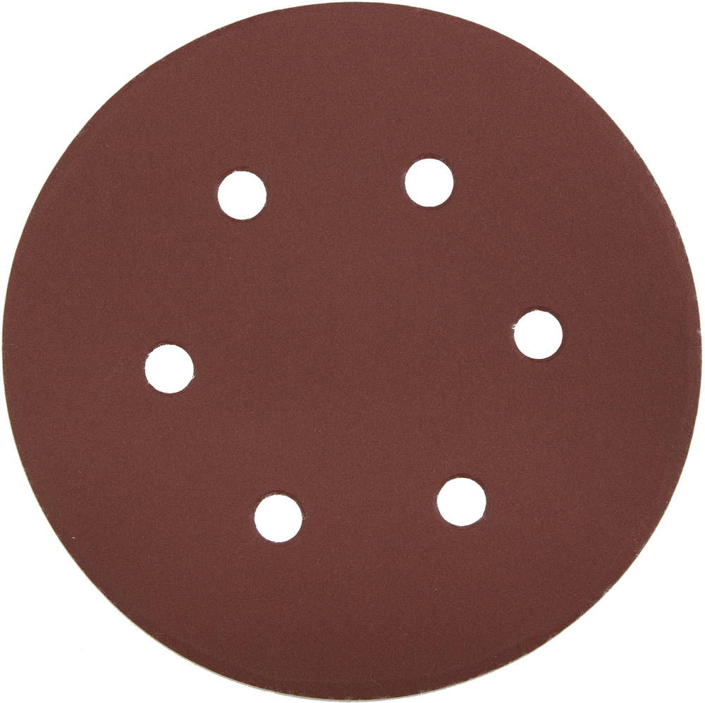 Круг шлифовальный универсальный Мастер 150 мм, 6 отверстий, Р320, 5 шт ЗУБР 35566-150-320