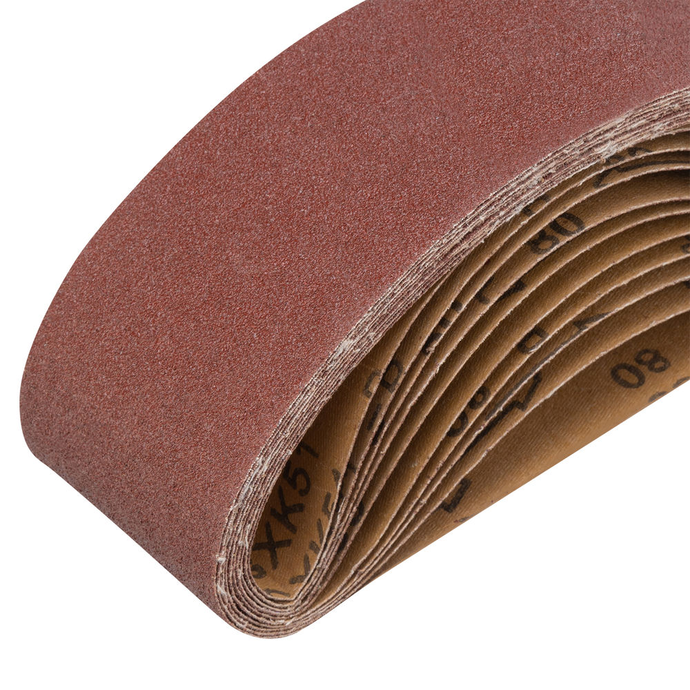 Лента абразивная бесконечная, P 80, 75 х 533 мм, 10 шт Matrix (74235)