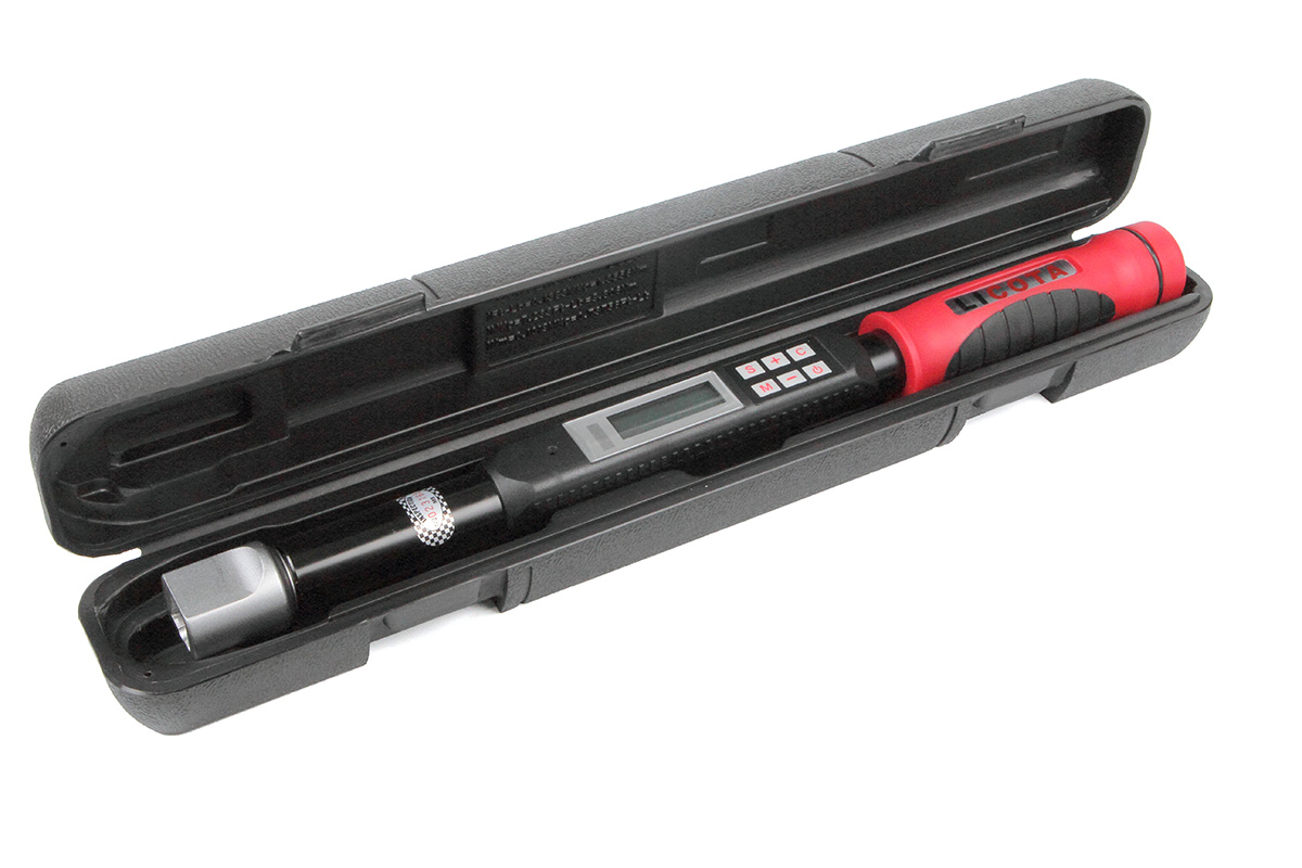 Динамометрический ключ электронный под сменные насадки14x18, 10-100 Нм AQEC-1418100 Licota