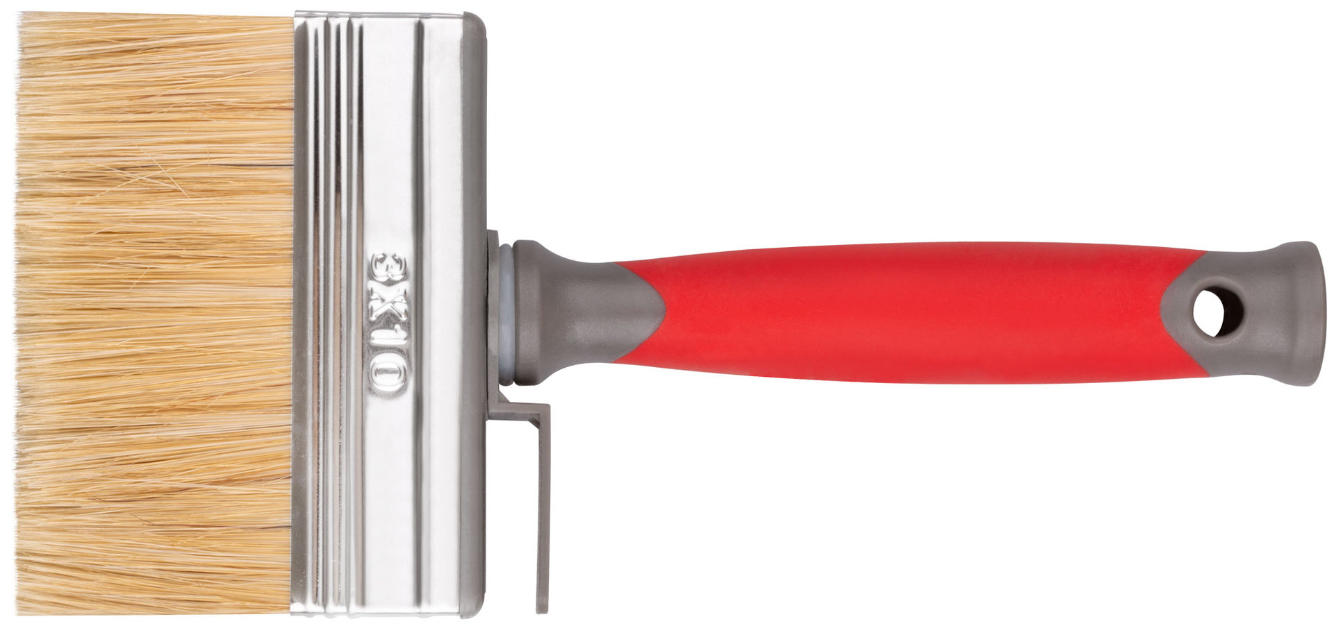 Макловица PRO, 70% ПБT/30% светлая натуральная щетина, нерж.обжим, 2-к ручка, 30 х 100 мм (30-0552)