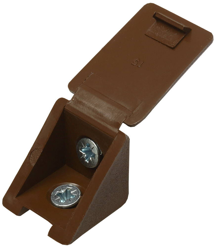 Мебельный уголок с шурупом 4.0 x 15 мм 4 шт цвет дуб ЗУБР 4-308256-1