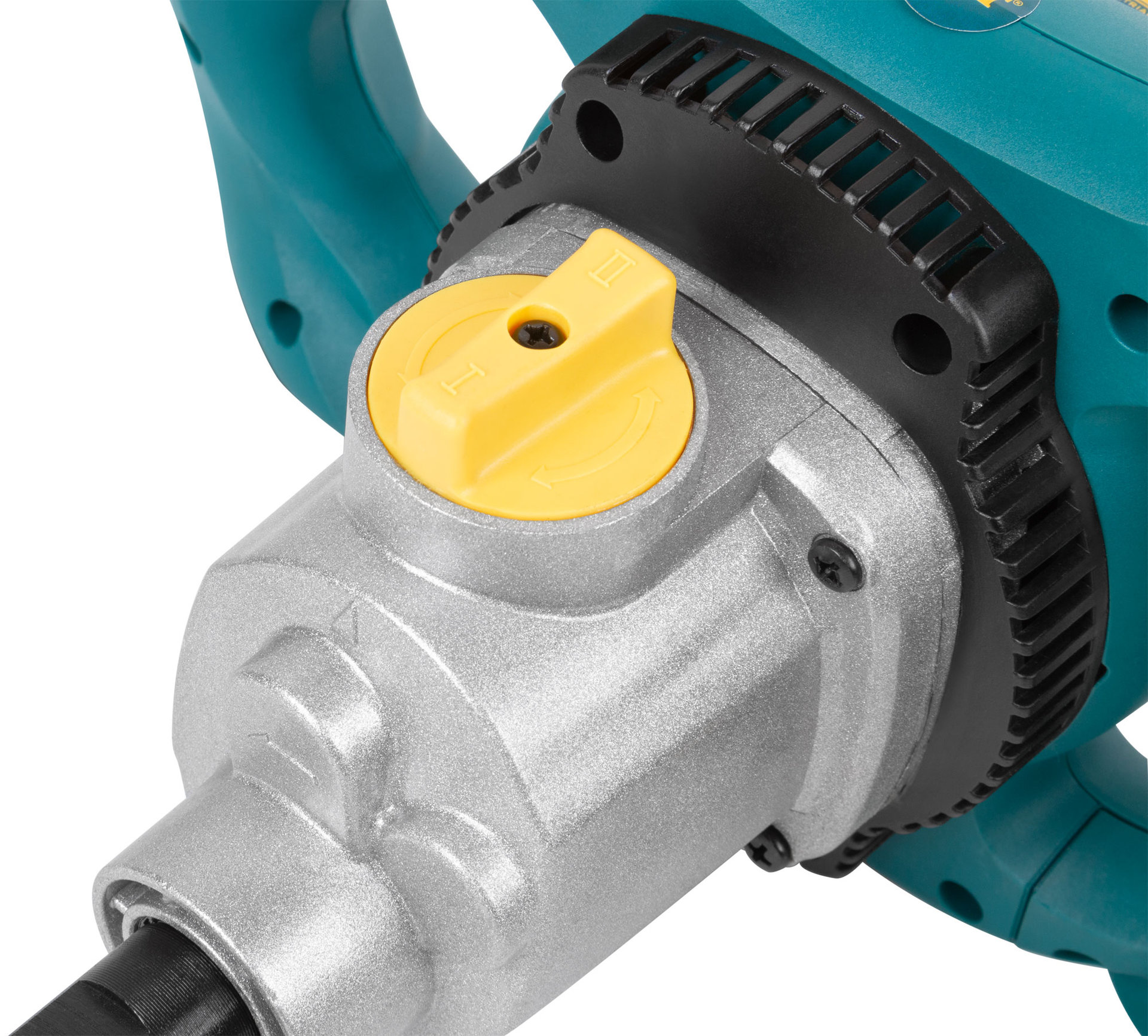 Миксер 1600 Вт; 0-580 / 0-780 об/мин; 90 Нм; 145 л; двухскоростной, металл.корпус; БС щеток; рез.накл.; коробка (80042)