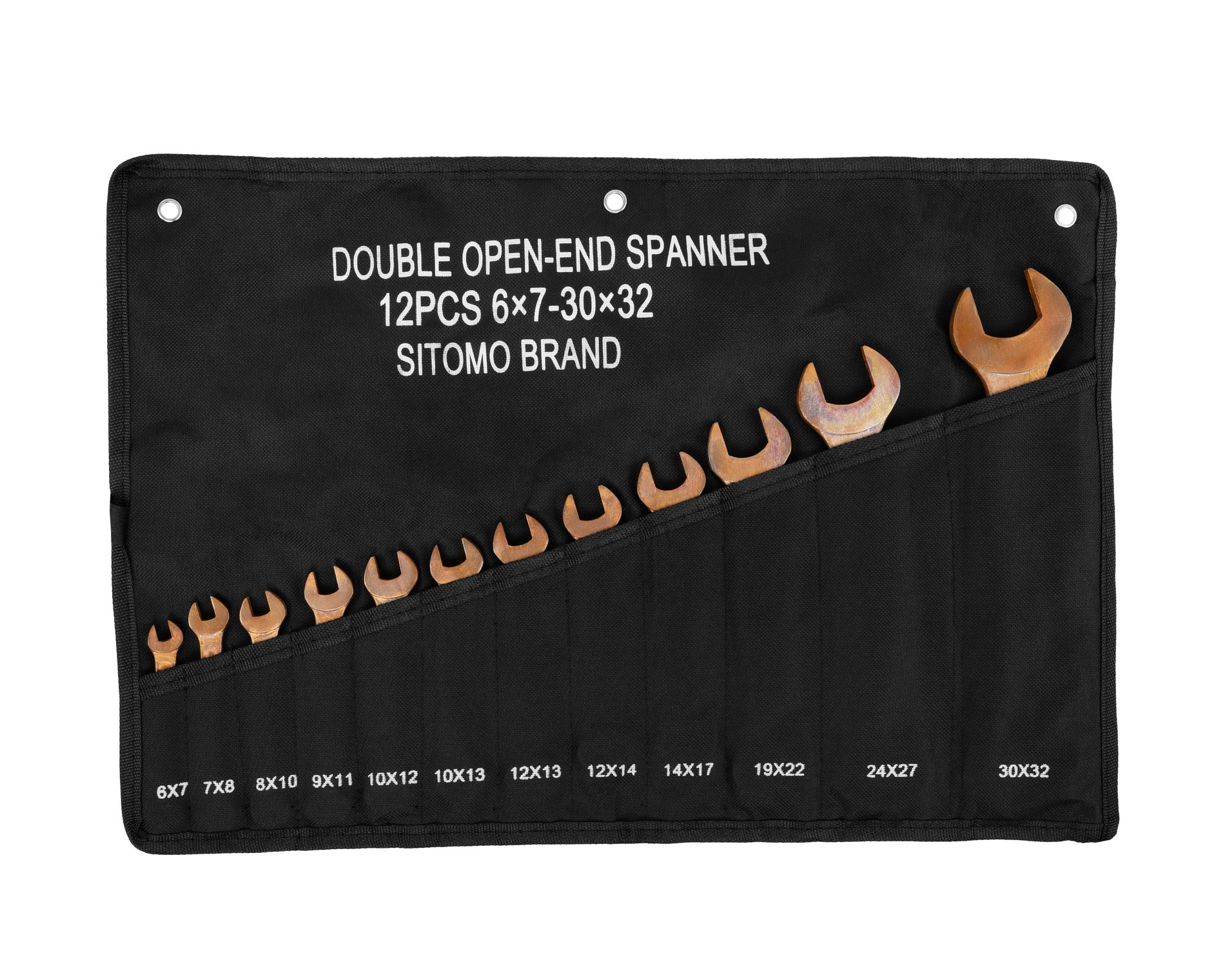 Набор ключей гаечных двусторонних 12шт. (6-32) омедненных SITOMO