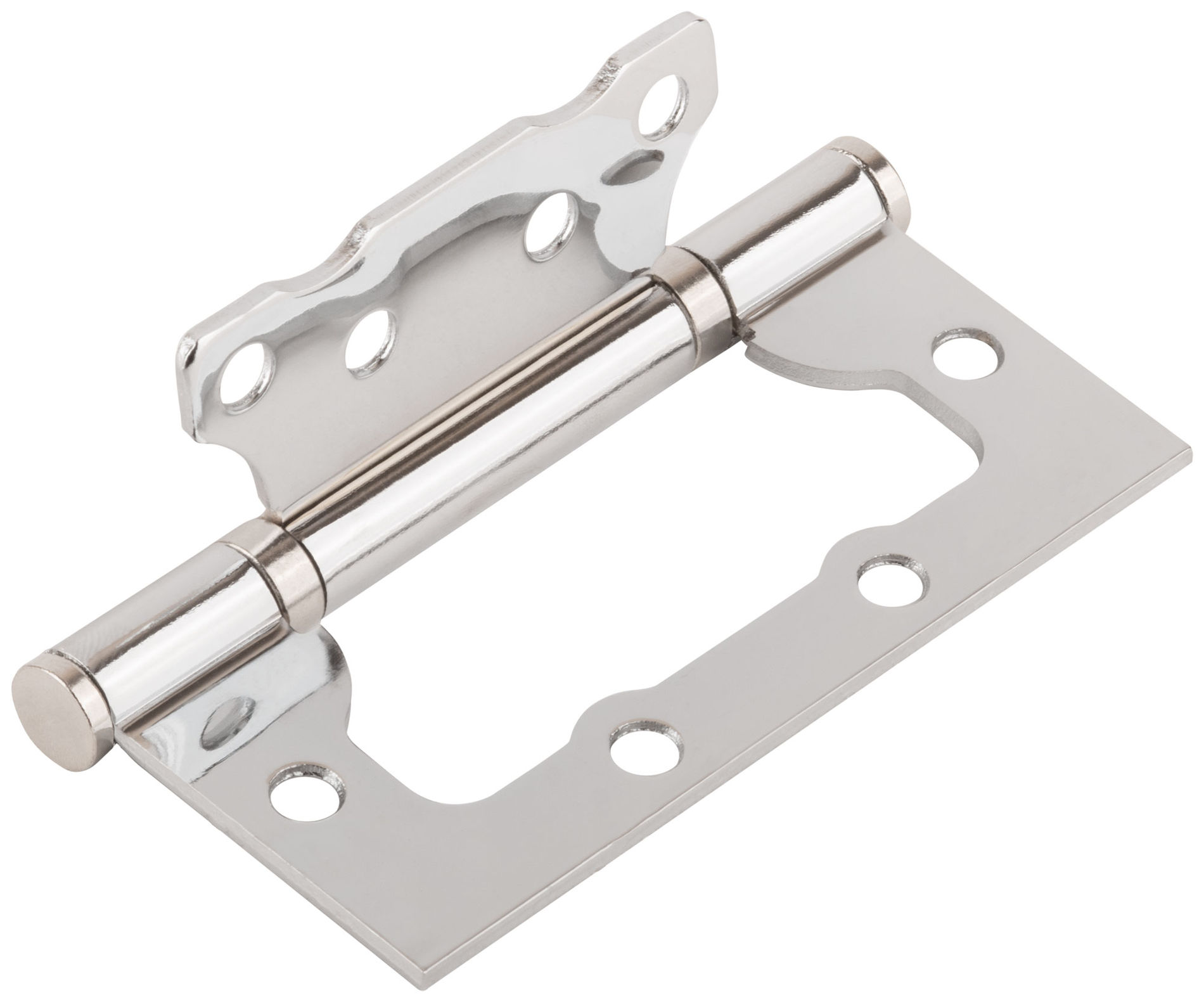 Петля дверная универсальная (без врезки) Стандарт 100х75х2,5 мм хром (2ВВ - СР) (66313)