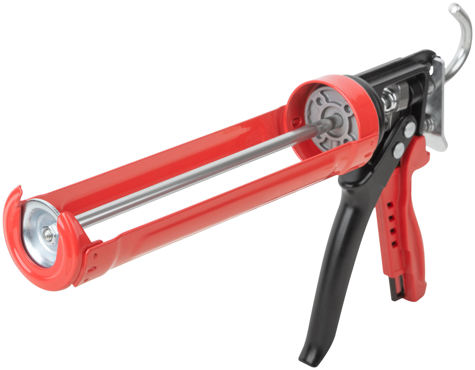 Пистолет для герметика 225 мм полукорпусной усиленный, корпус из алюминиевого сплава, Профи (14233)