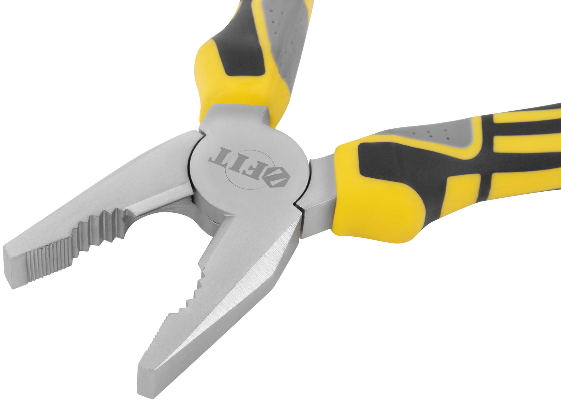 Плоскогубцы комбинированные Смарт, трехцветные прорезиненные ручки, никелевое покрытие 180 мм (50664)